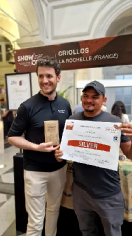 Médaille d'argent aux International Chocolate Awards pour Criollos