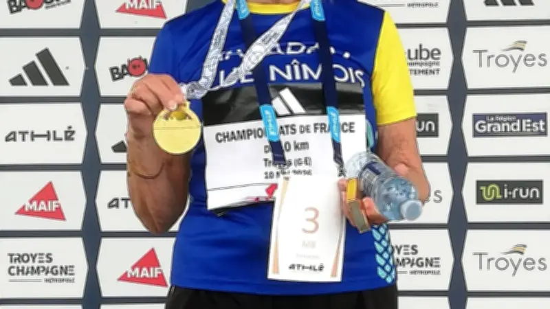 Médaille de bronze à 75 ans : Monique Jodar Klein, championne de France du 10 km