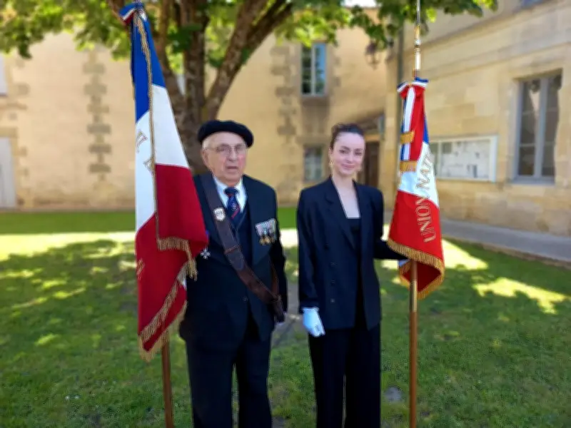 Médaille du mérite pour une jeune porte-drapeau à Saint-Christoly-de-Blaye