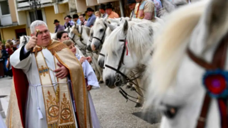 Messe provençale et bénédiction des chevaux à la feria de l'Ascension à Alès