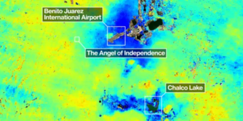 Mexique s'affaisse de plusieurs centimètres par mois selon la NASA