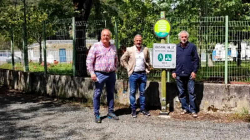 Nouveaux panneaux directionnels sur la voie verte Passa Païs à Saint-Pons-de-Thomières