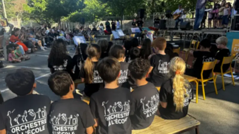 Orchestre à l'école : un premier concert triomphal à la Condamine