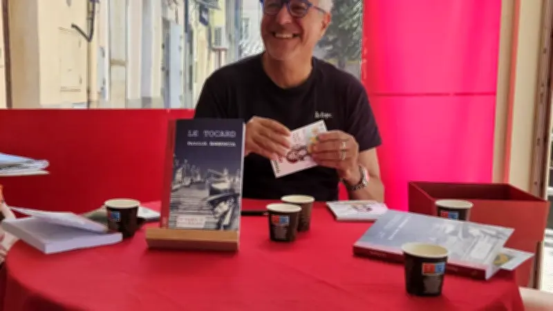 Patrick Barbuscia dédicace son polar Le Tocard à Bédarieux