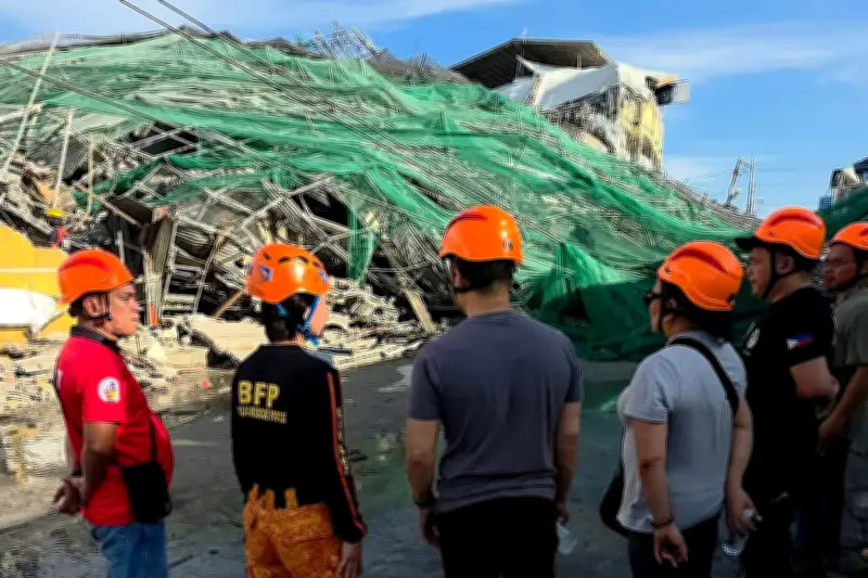 Philippines : 19 disparus après l'effondrement d'un immeuble en construction