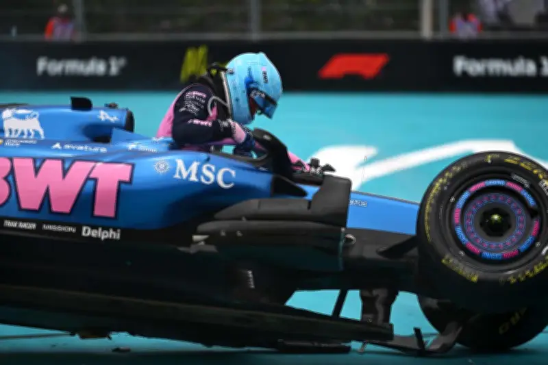 Pierre Gasly victime d'un accident spectaculaire à Miami