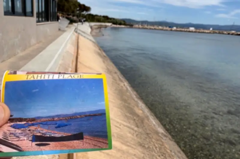 Plage de la Capte à Hyères : elle était large et belle, témoignent des anciens