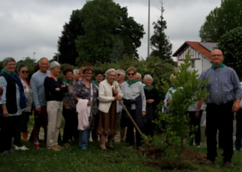 Pèlerinage aux arbres du troisième millénaire à Gamarde-les-Bains