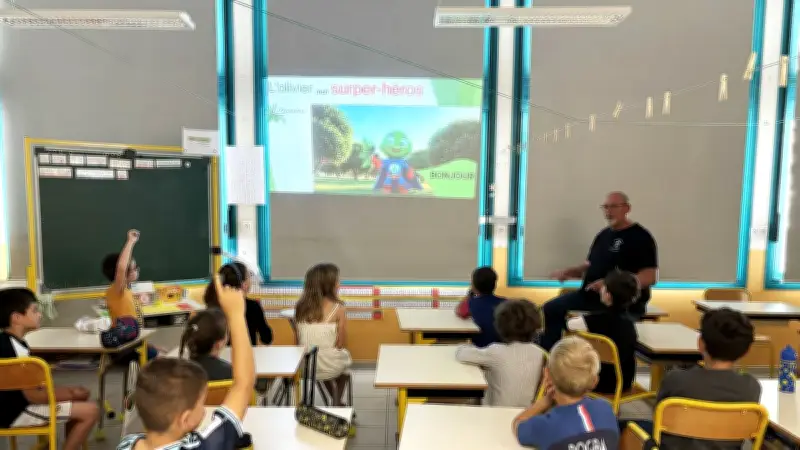 Promolive : l'olivier, super-héros, conquiert l'école Marie-Castang