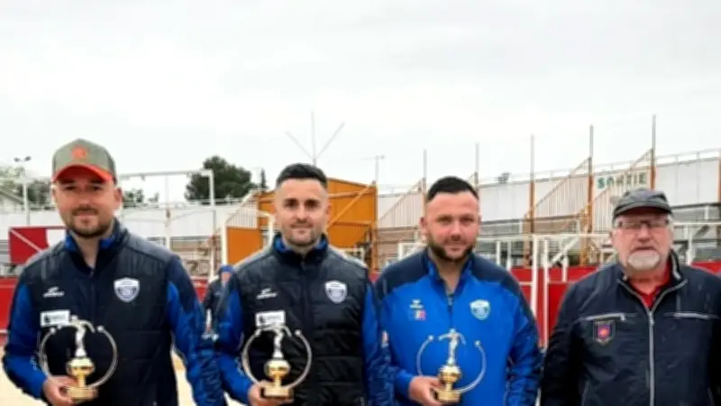 Pétanque : trois amis unis par la passion décrochent le titre de vice-champions de l'Hérault