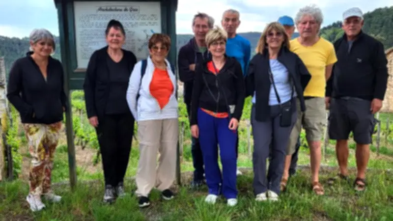 Randonnée en Cévennes ardéchoises pour le club de gym de Salindres