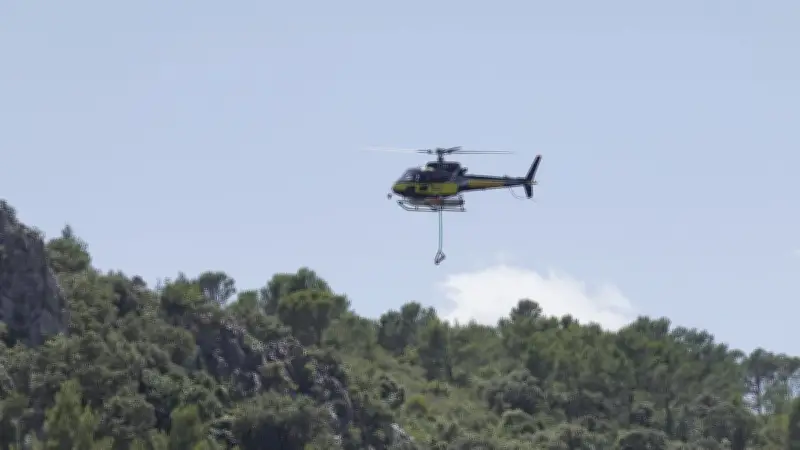 Randonneuse secourue par hélicoptère à Collias après une chute