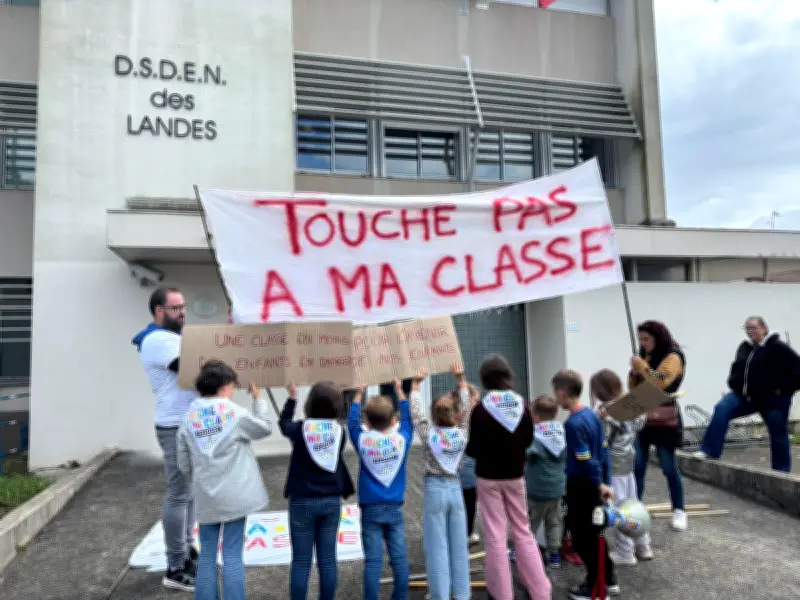Samadet : les parents poursuivent la mobilisation contre la fermeture d'une classe