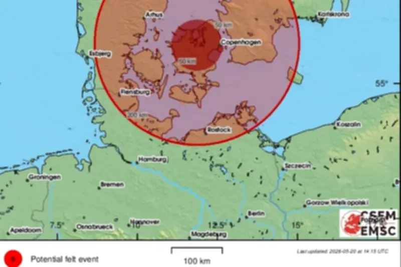 Séisme de magnitude 3,9 au Danemark : la terre a tremblé à Copenhague