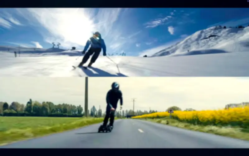 Skis électriques Peak de Skwheel : la glisse urbaine toute l'année