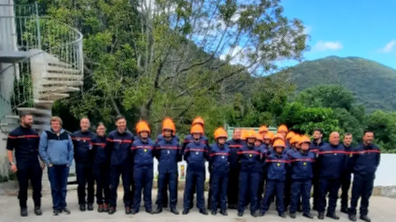 Stage de formation pour 26 jeunes sapeurs pompiers à Malibert