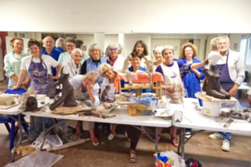 Stage de modelage et sculpture : une quinzaine de passionnés réunis