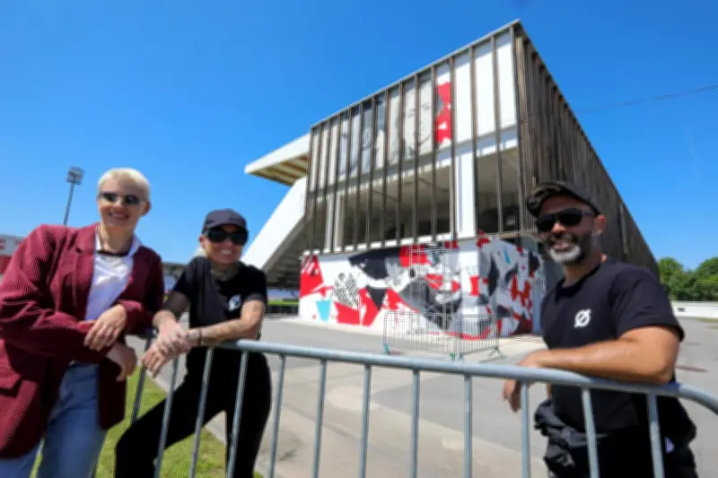 Street art et rugby fusionnent à Dax avec une fresque monumentale