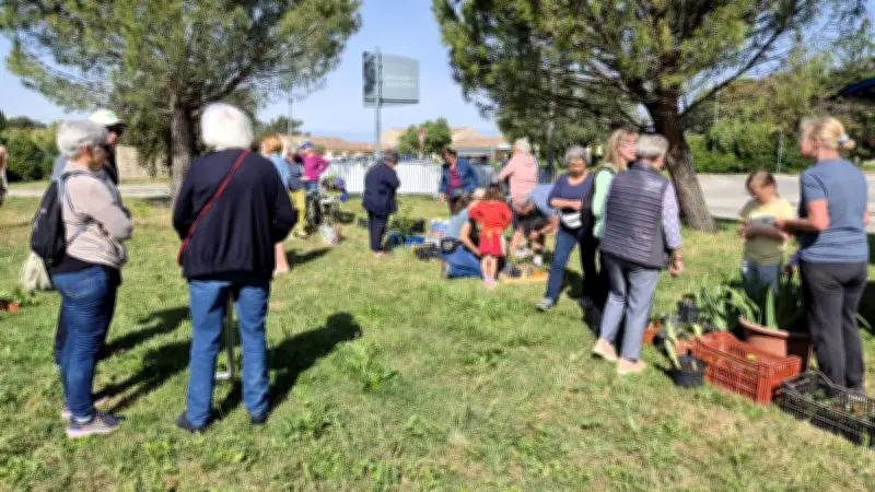 Succès du troc de plantes à Saint-Siffret sous le soleil printanier