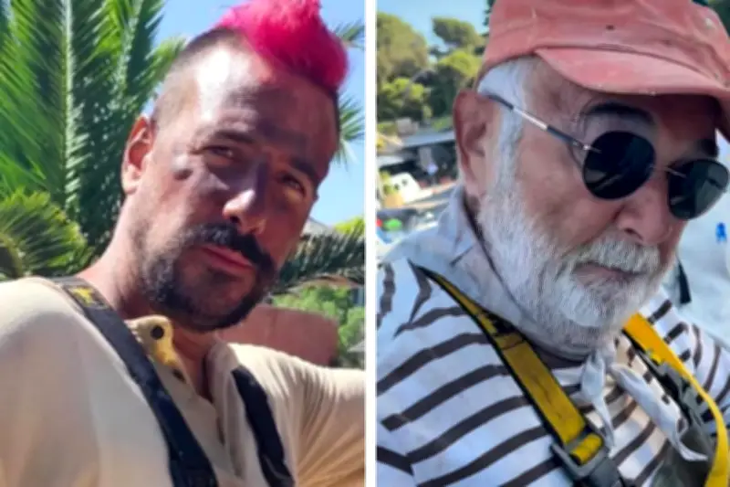Tournage de Y'a pas de réseau 2 avec Jugnot et Gasteuil dans l'Est-Var