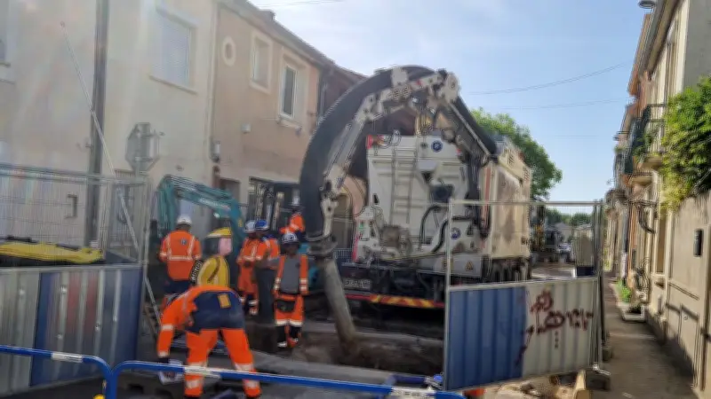 Travaux d'eau sur la Grand-Rue à Pérols : circulation coupée