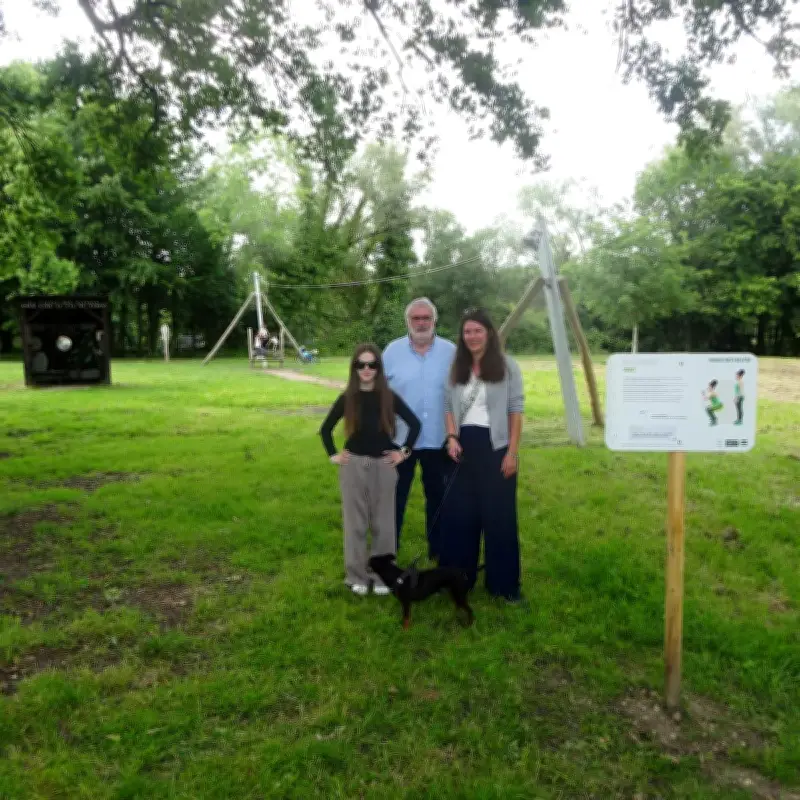 Tyrolienne et parcours santé inaugurés au parc du bois Gramond