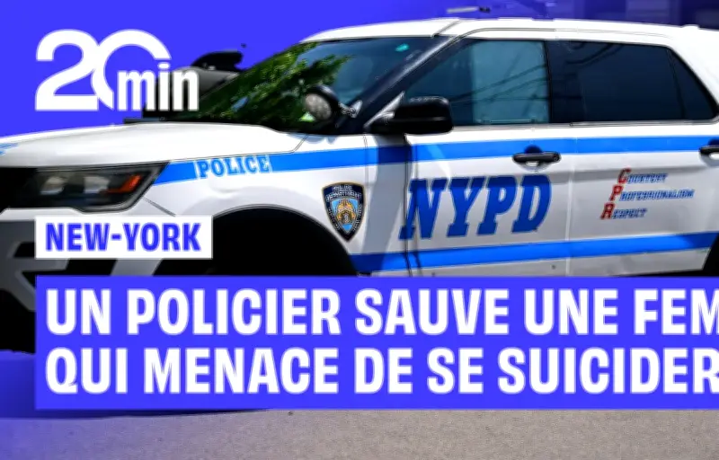 Un policier de New York sauve une femme qui menaçait de se jeter d'un immeuble