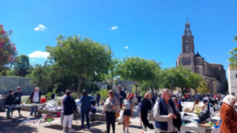 Vide-greniers ensoleillé à Gigean : l'APEG a réuni chineurs et gourmands