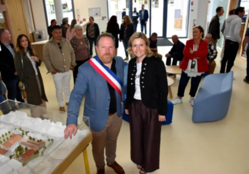 Yaël Braun-Pivet à Biscarrosse pour le raid Défi d’elles