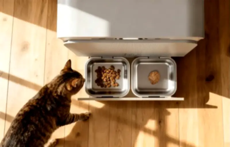 Yomy : le distributeur de pâtée pour chats qui identifie votre matou