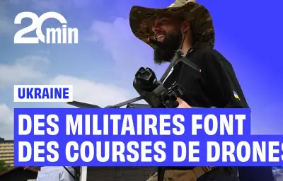 Compétition de drones ukrainiens pour perfectionner les techniques de combat