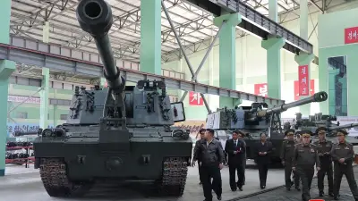 Corée du Nord : nouvel obusier de 60 km de portée à la frontière sud