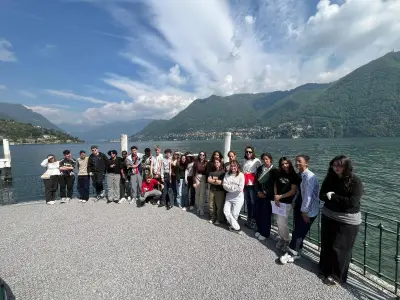 Des lycéens bordelais en échange scientifique au lac de Côme