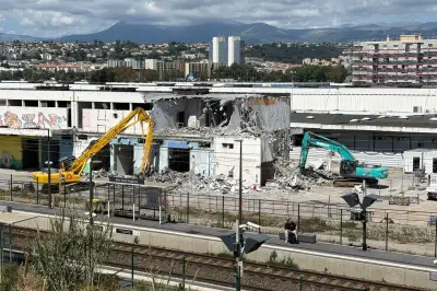 Démolition du MIN de Nice pour la future gare TGV aéroportuaire