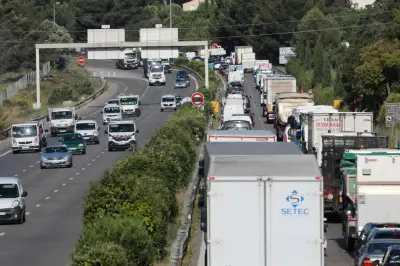 Embouteillage monstre de 14 km sur l'A8 entre Antibes et Nice ce lundi