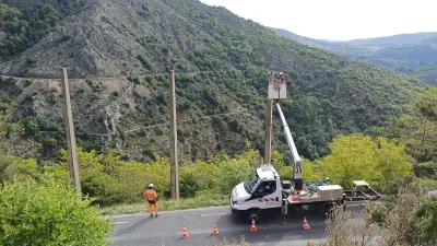 Enedis enterre une ligne électrique pour protéger le gypaète barbu dans la vallée de la Dourbie