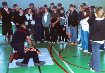 Forum Sécurité routière au collège de Salles : les gestes qui sauvent
