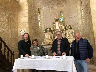 Inauguration de la restauration du retable de l'église à Saint-Félix-de-Reilhac-et-Mortemart