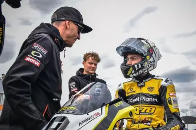 Johann Dubois, jeune pilote maximois, en course pour le titre en Moto 4O GP