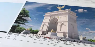 L'arche monumentale de Trump validée par la commission des beaux-arts de Washington