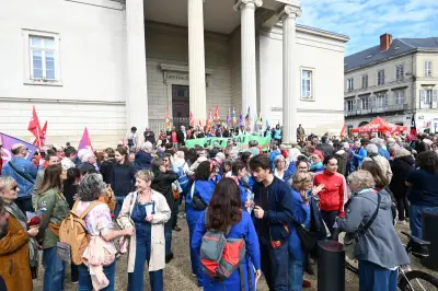 Manifestation du 1er mai à Périgueux contre le projet de loi sur la Fête du travail