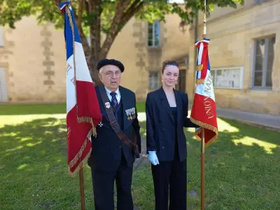 Médaille du mérite pour une jeune porte-drapeau à Saint-Christoly-de-Blaye