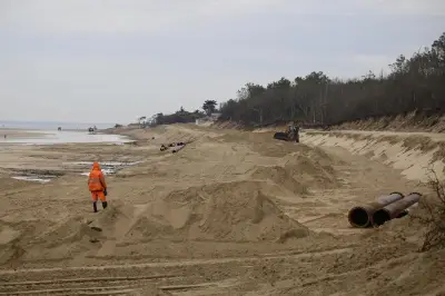 Soulac-sur-Mer : fin de la phase maritime du réensablement géant
