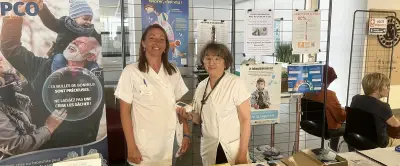 Stand de sensibilisation à l'asthme et BPCO à l'hôpital de Bagnols