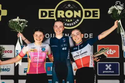 Thaïs Poirier, 3e du Tour de Flandres U19, sacrifiée pour sa coéquipière