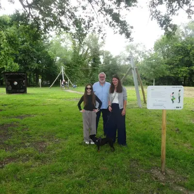 Tyrolienne et parcours santé inaugurés au parc du bois Gramond