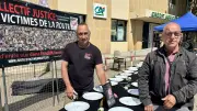 61 assiettes vides pour les victimes de la route à Pont-Saint-Esprit