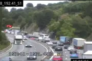 Accident sur l'A8 à Nice : trafic paralysé, 50 minutes de retard