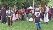 Andernos : un carnaval médiéval costumé dans le jardin Louis-David