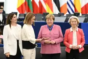 Angela Merkel met en garde l'Europe sur la paix, la prospérité et la démocratie